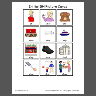 Initial SH Picture Cards